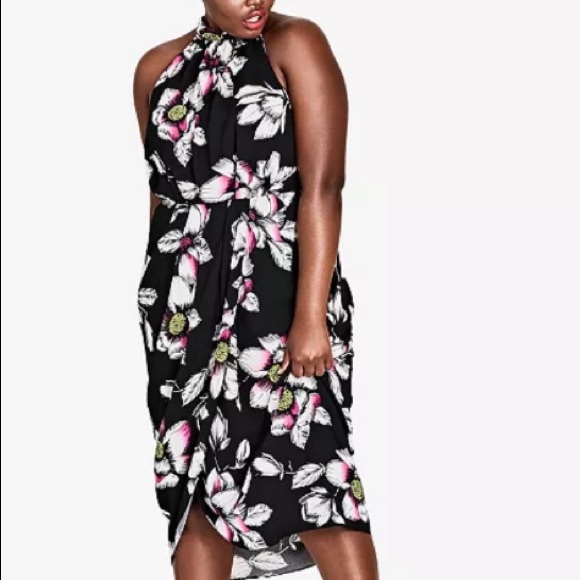 City Chic Dresses & Skirts - City Chic Plus Size Born Romantic Halter Dress